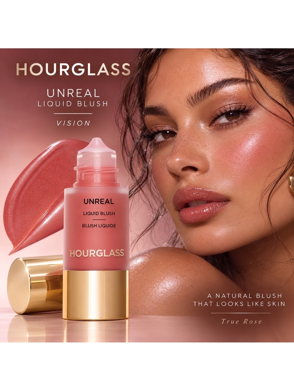 Hourglass Unreal Liquid Blush Vision True Rose BNIB NEW
